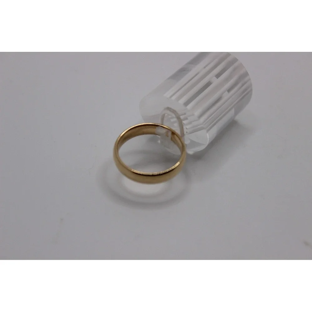 Benchmark 14K Yellow Gold 5mm Comfort Fit Wedding Band Ring Size 9 5.99g